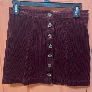 Forever 21 Purpleish-Red Mini Skirt, Size Small